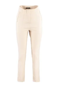 TRENDYOLMİLLA Beige Cigarette Pattern Pensli High Waist Bilek Size Weaving Dress Pants - Image 12
