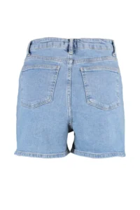 TRENDYOLMiLLA Mavi More Sustainable High Waist comfort/Flexible City Size denim Shorts - Image 12