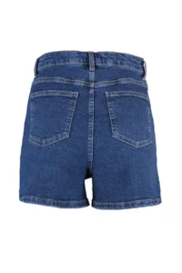 TRENDYOLMiLLA Indigo More Sustainable High Waist City Size denim Shorts - Image 8