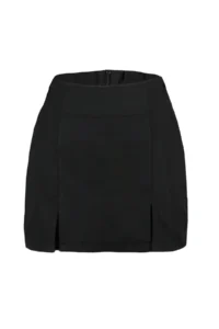 TRENDYOLMiLLA Black Double slit Super Mini Size Weaving Shorts Skirt - Image 9