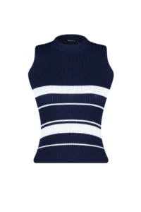 TRENDYOLMİLLA Navy Blue Crew Neck Blouse - Image 6