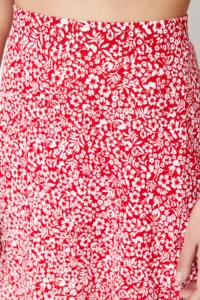 TRENDYOLMİLLA Rejection Printed Shirt Detailed and with flywheel High Waist Flexible Skirt - Image 5
