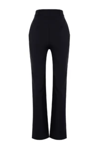 TRENDYOLMİLLA Navy Blue Wide Leg/Wide Leg pleated Weaving Dress Pants - Image 7