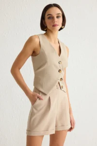TRENDYOLMiLLA Mink Shorts & Bermuda - Image 2