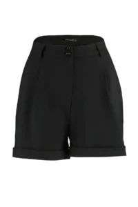 TRENDYOLMiLLA Black pleated Regular Pattern Weaving Shorts - Image 6