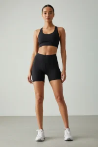 TRENDYOLMİLLA Black Shaping Knitting Sports Shorts/Short Leggings - Image 2