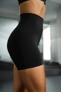 TRENDYOLMİLLA Black Shaping Knitting Sports Shorts/Short Leggings - Image 3