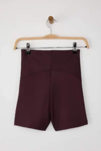 TRENDYOLMİLLA Koyu Plum Shaping Knitting Sports Shorts/Short Leggings - Image 6