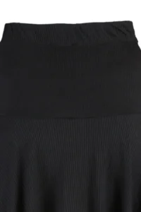 TRENDYOLMiLLA Black Plain Skirt Look High Waist Mini Knitting Shorts - Image 8