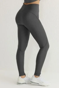 TRENDYOLMİLLA Koyu Anthracite Shaping Tam Size Knitting Sports Leggings - Image 3