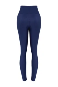 TRENDYOLMİLLA Navy Blue Shaping Tam Size Knitting Sports Leggings - Image 9