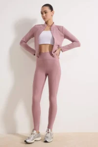 TRENDYOLMİLLA Dusty Rose Shaping Tam Size Knitting Sports Leggings