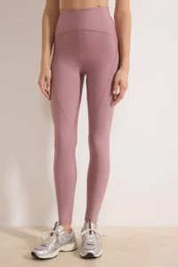 TRENDYOLMİLLA Dusty Rose Shaping Tam Size Knitting Sports Leggings - Image 4