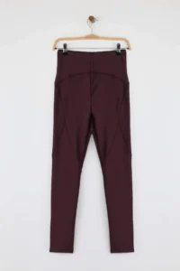 TRENDYOLMİLLA Koyu Plum Shaping Tam Size Knitting Sports Leggings - Image 7