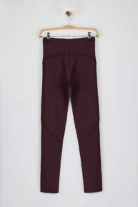 TRENDYOLMİLLA Koyu Plum Shaping Tam Size Knitting Sports Leggings - Image 8