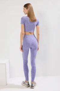 TRENDYOLMİLLA Lilac seamless/Seamless Full Size Knitting Sports Leggings - Image 4