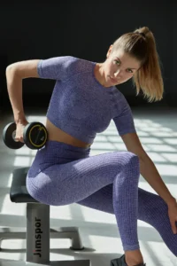 TRENDYOLMİLLA Lilac seamless/Seamless Full Size Knitting Sports Leggings - Image 6