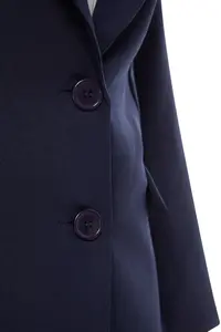 TRENDYOLMİLLA Navy Blue Oversized Lined Weaving Blazer Jacket - Image 7