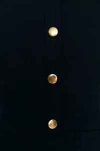 TRENDYOLMİLLA Navy Blue Plain Kesim with pocket Shirt Collar linen look Mini Weaving Dress - Image 8