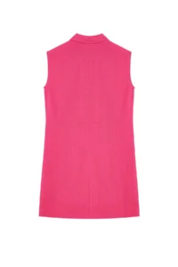 TRENDYOLMİLLA Fuchsia Plain Kesim with pocket Shirt Collar linen look Mini Weaving Dress - Image 7