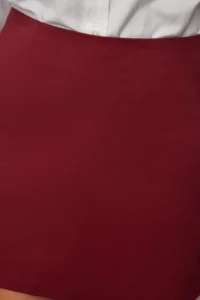 TRENDYOLMiLLA Koyu Burgundy High Waist A-line Mini Weaving Skirt - Image 4