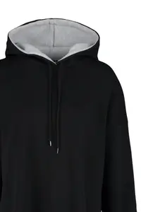TRENDYOLMİLLA Gray Melange Cotton Color Blocked Wide Pattern Inside Fleece Knitting Sports Sweatshirt - Image 7