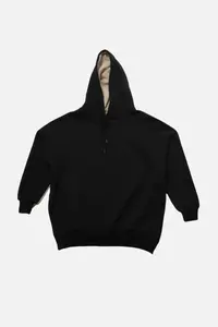 TRENDYOLMİLLA Navy Blue Cotton Color Blocked Wide Pattern Inside Fleece Knitting Sports Sweatshirt - Image 6
