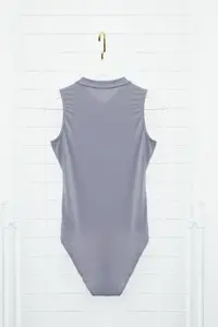 TRENDYOLMİLLA Light Anthracite Gather Detailed Flexible snaps Knitting Bodysuit .D.00006 - Image 8