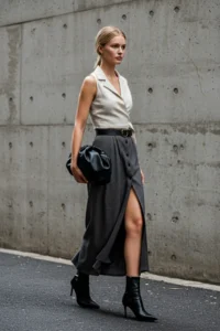 TRENDYOLMİLLA Beige tied up Crop Weaving linen look Blouse - Image 5