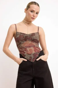 TRENDYOLMİLLA Khaki Knitting Blouse