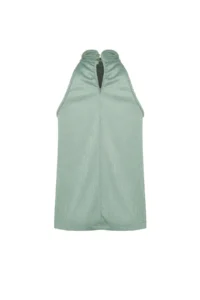 TRENDYOLMİLLA Mint Regular/Normal Pattern Dog collar Fit Pilise Flexible Knitting Blouse - Image 8