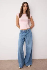 TRENDYOLMİLLA Light Pink Viscous/Soft Material Fitted Moon Arm Flexible Knitting Blouse - Image 2