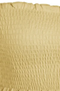 TRENDYOLMİLLA Light Yellow Strapless Gipelli Fitted Flexible Knitting Blouse - Image 5