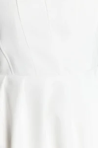 TRENDYOLMİLLA White Square Neck Sleeveless with flywheel Lined Mini Weaving Dress - Image 7