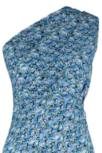 TRENDYOLMİLLA Mavi Printed Body-Fitting One Shoulder Asymmetric Degaje Detailed Knitting Flexible Pen Dress - Image 8