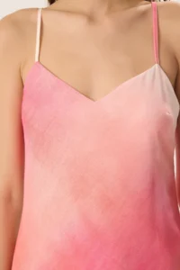 TRENDYOLMİLLA Pink gradient A Cut Maxi  Weaving Dress - Image 3