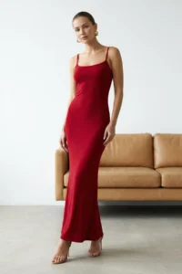 TRENDYOLMİLLA Rejection Maxi bodycone/Fitting Sleeveless Flexible Knitting Dress - Image 3