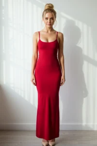 TRENDYOLMİLLA Rejection Maxi bodycone/Fitting Sleeveless Flexible Knitting Dress - Image 4