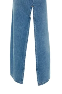 TRENDYOLMiLLA Light Blue slit High Waist Maxi denim Skirt - Image 8