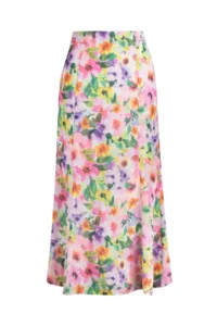TRENDYOLMiLLA Multicolored flower patterned Maxi Size Weaving Skirt - Image 7