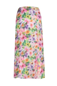 TRENDYOLMiLLA Multicolored flower patterned Maxi Size Weaving Skirt - Image 8