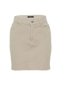 TRENDYOLMiLLA Ecru High Waist Mini denim Skirt - Image 12