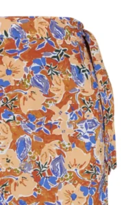 TRENDYOLMiLLA More Sustainable Multicolored flower patterned Viscose Fabric Midi Weaving Skirt - Image 8