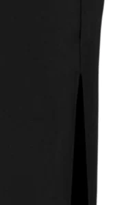 TRENDYOLMİLLA Black smart Crepe Slit Detailed Maxi High Waist Flexible Knitting Skirt - Image 9