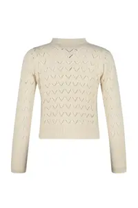 TRENDYOLMİLLA Stone Button Detailed Cellular/Perforated Blouse-Cardigan Set - Image 8