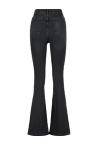 TRENDYOLMİLLA More Sustainable Black High Waist Middle Flexible Flare flared leg jeans - Image 12