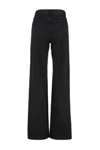 TRENDYOLMİLLA Black High Waist Wide Leg Smoke Wide Leg 100% Cotton Non-Stretch jeans - Image 11