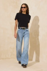 TRENDYOLMİLLA Mavi*002 High Waist Wide Leg Wide Leg 100% Cotton Non-Stretch jeans