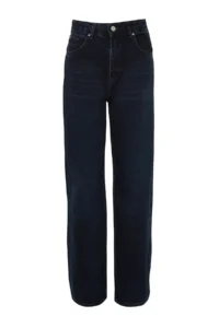 TRENDYOLMİLLA Gece Mavisi High Waist Wide Leg Wide Leg 100% Cotton Non-Stretch jeans - Image 7