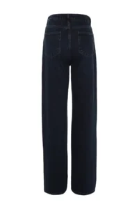 TRENDYOLMİLLA Gece Mavisi High Waist Wide Leg Wide Leg 100% Cotton Non-Stretch jeans - Image 9